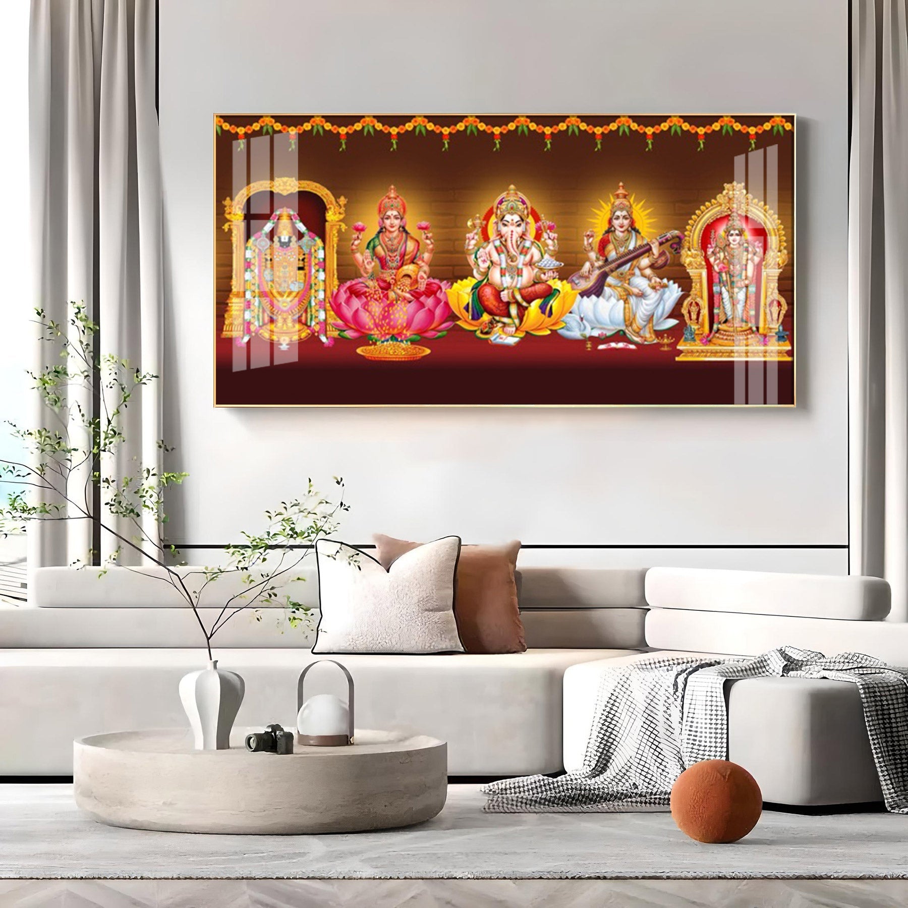 Tirupati Balaji Deception Premium Acrylic Horizontal Wall Art