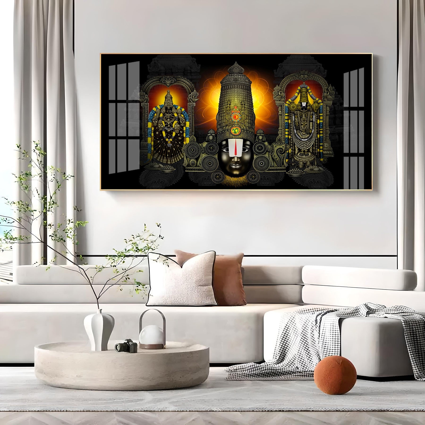 Sacred Sri Venkateswara Swamy Premium Acrylic Horizontal Wall Art