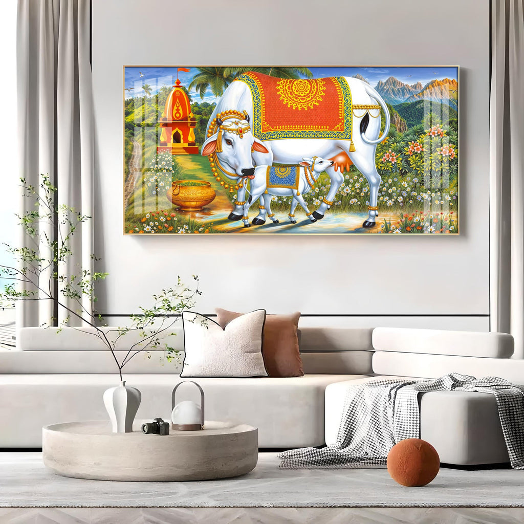 Cow-Calf Companions Premium Acrylic Horizontal Wall Art