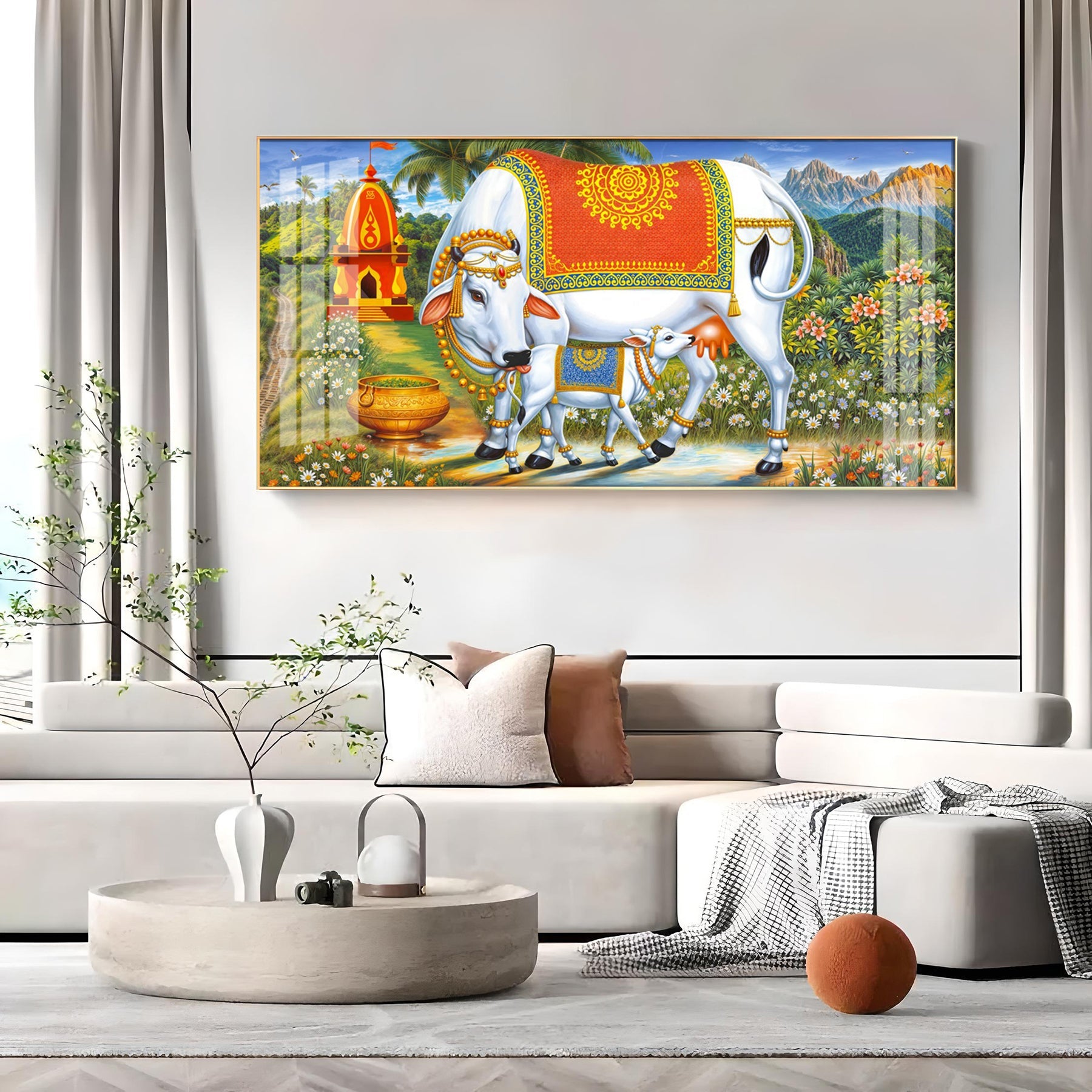 Cow-Calf Companions Premium Acrylic Horizontal Wall Art