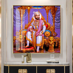 Shivaji Maharaj The Royal Premium Acrylic Square Wall Art