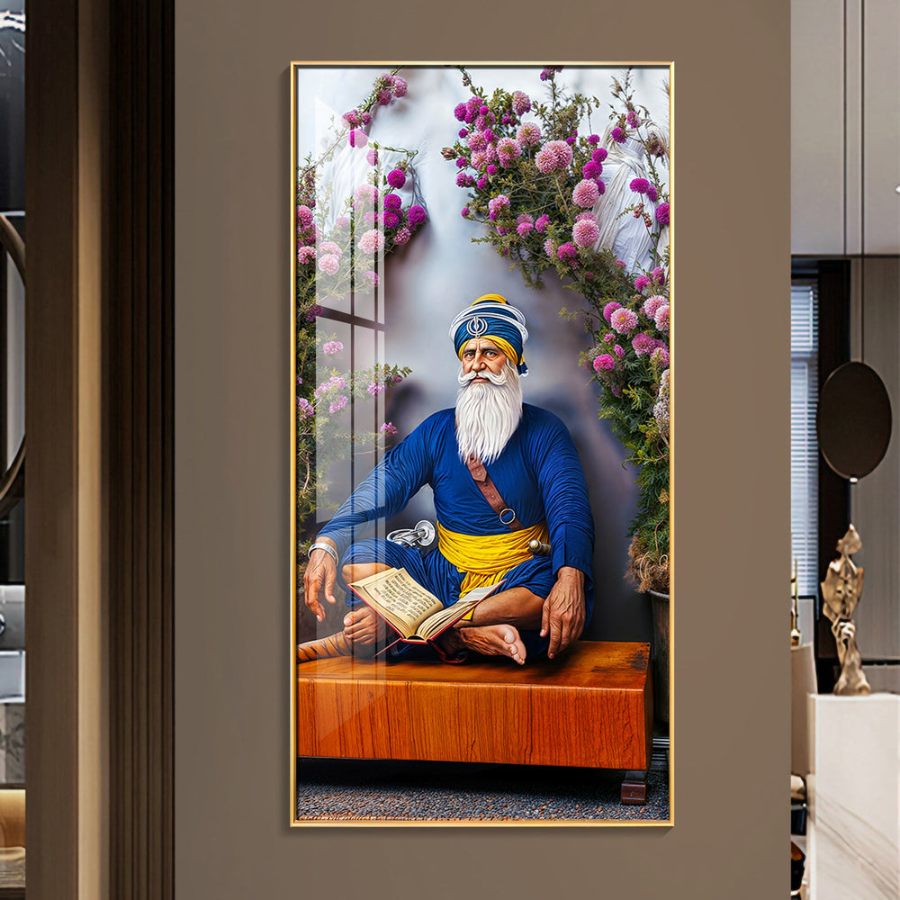Baba Deep Singh ji Premium Acrylic Vertical Wall Art