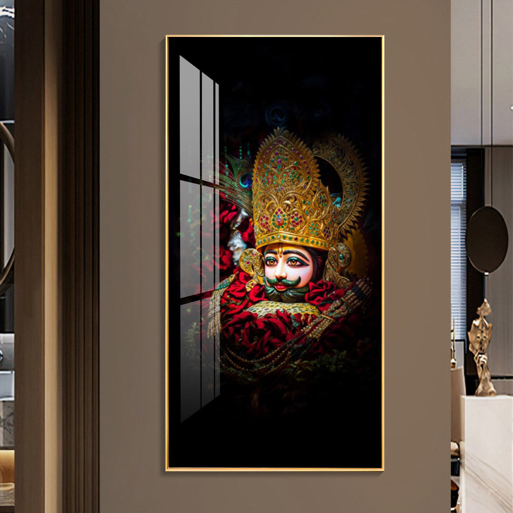 Khatu Shyam Ji Premium Acrylic Vertical Wall Art