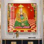 Shri Tulja Bhavani Premium Acrylic Square Wall Art
