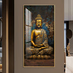 Tranquil Vista Buddha Premium Acrylic Vertical Wall Art