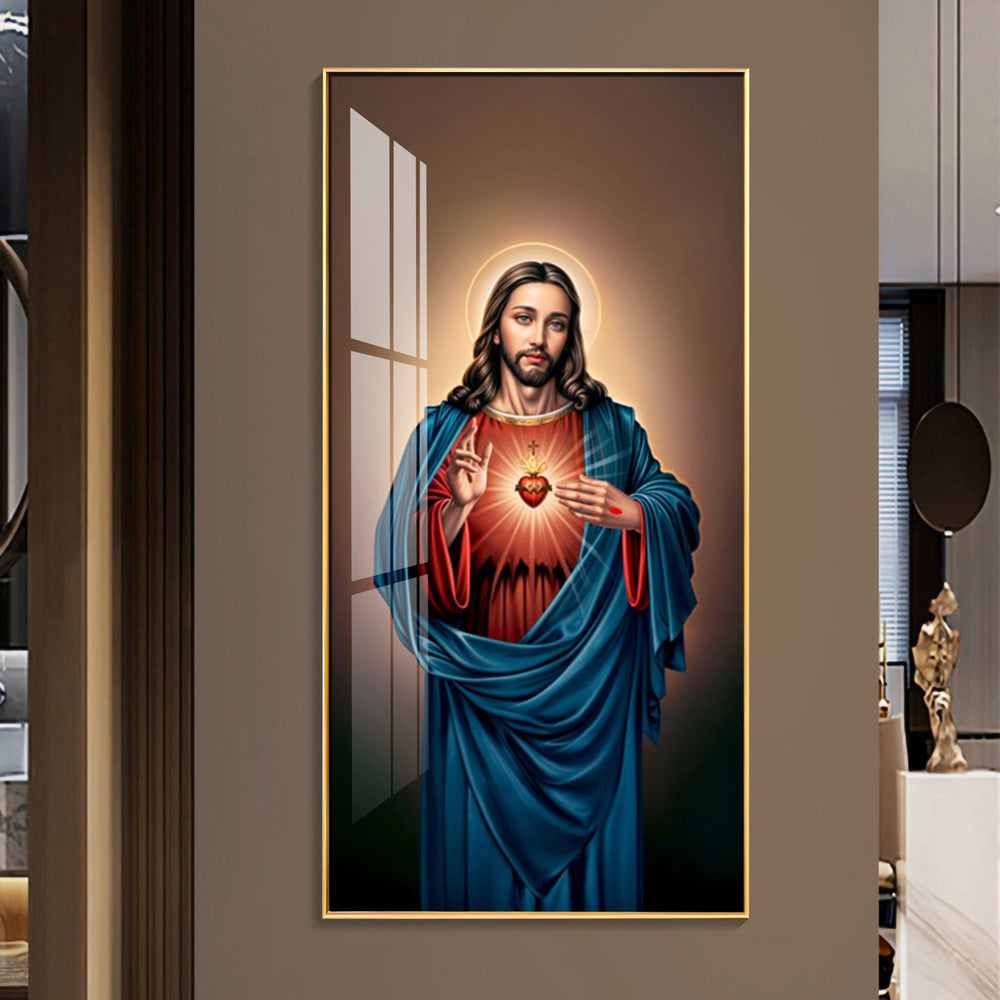 The Jesus Heart Premium Acrylic Vertical Wall Art