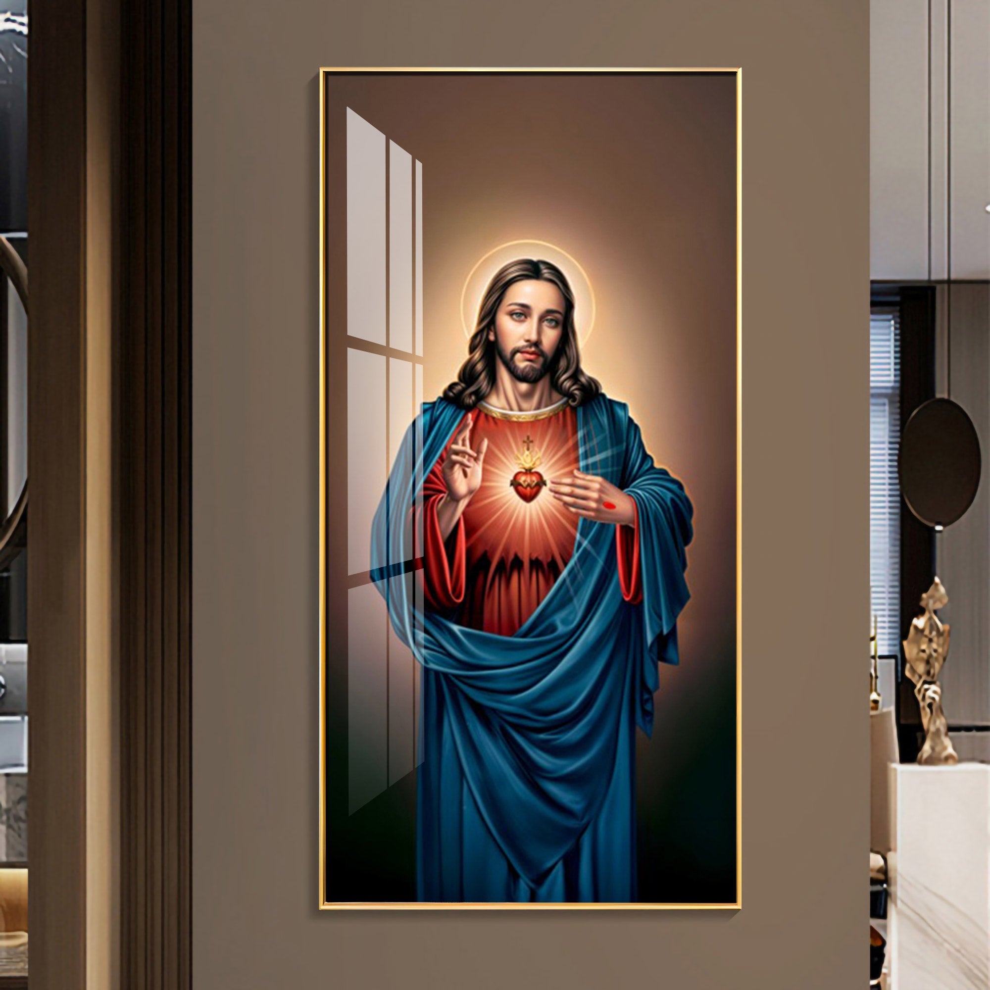The Jesus Heart Premium Acrylic Vertical Wall Art