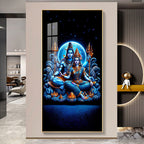 Shiva And Shakti Premium Acrylic Vertical Wall Art