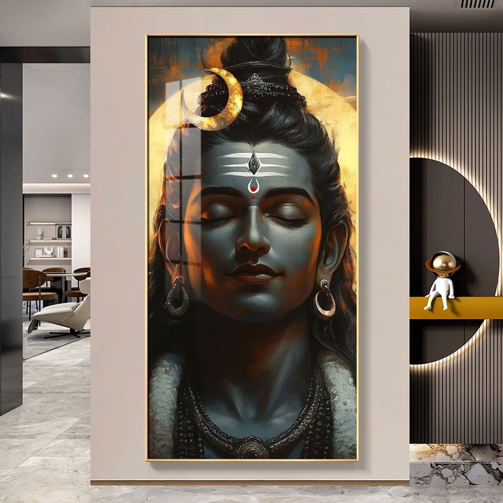 Shiva's Embrace Premium Acrylic Vertical Wall Art
