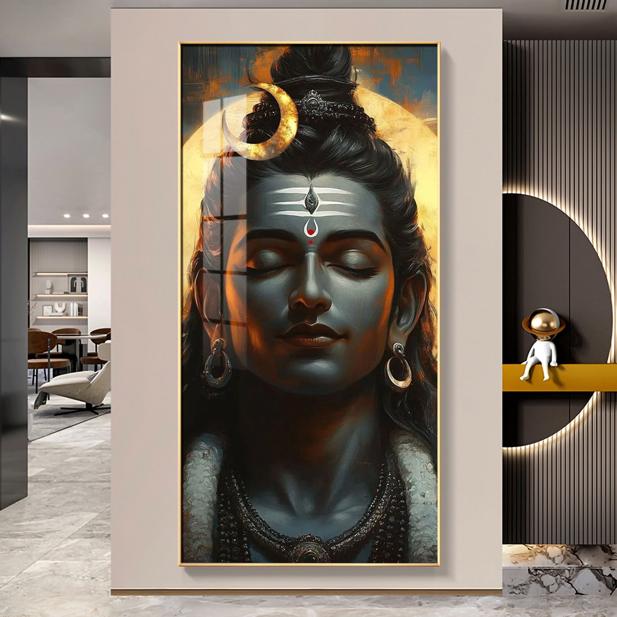 Shiva's Embrace Premium Acrylic Vertical Wall Art