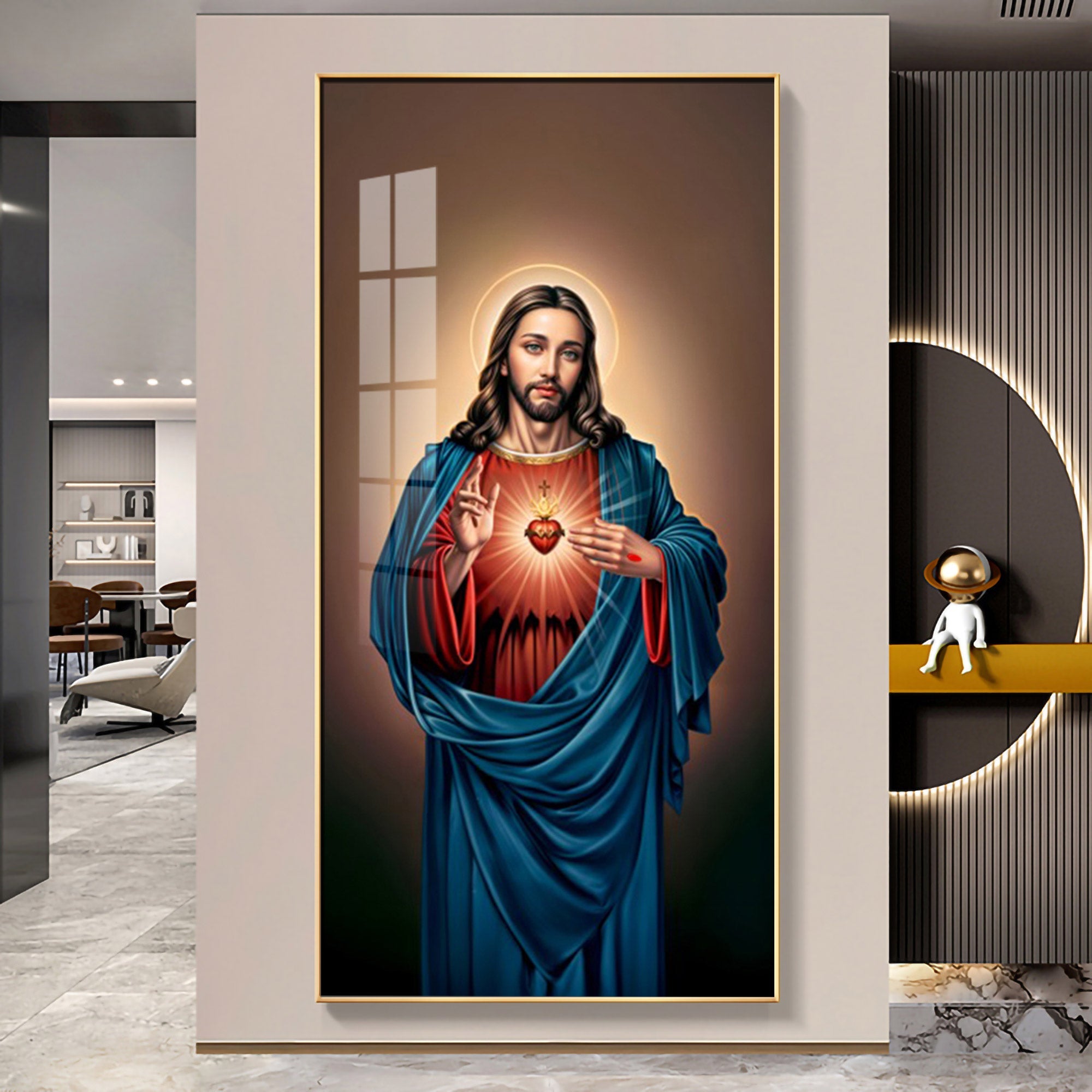 The Jesus Heart Premium Acrylic Vertical Wall Art