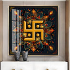 Swastika Character Premium Acrylic Square Wall Art