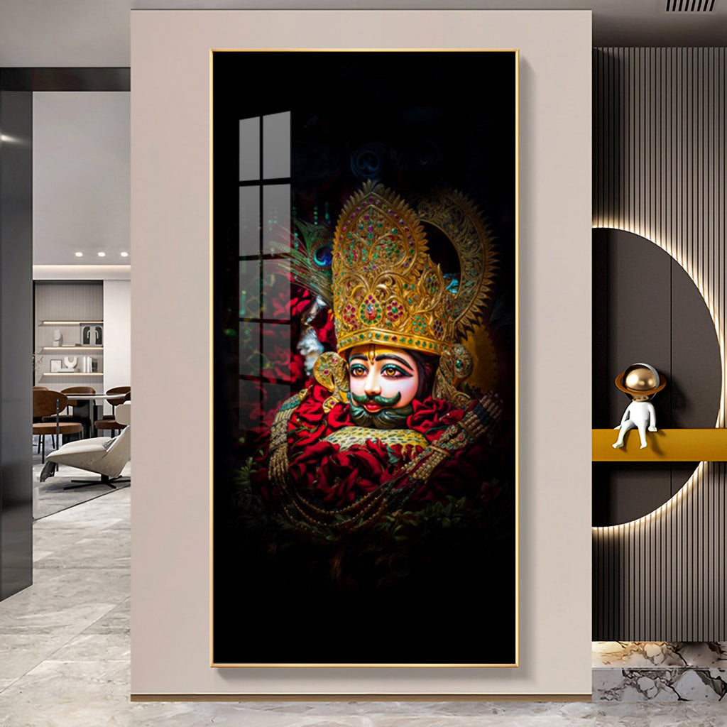 Khatu Shyam Ji Premium Acrylic Vertical Wall Art
