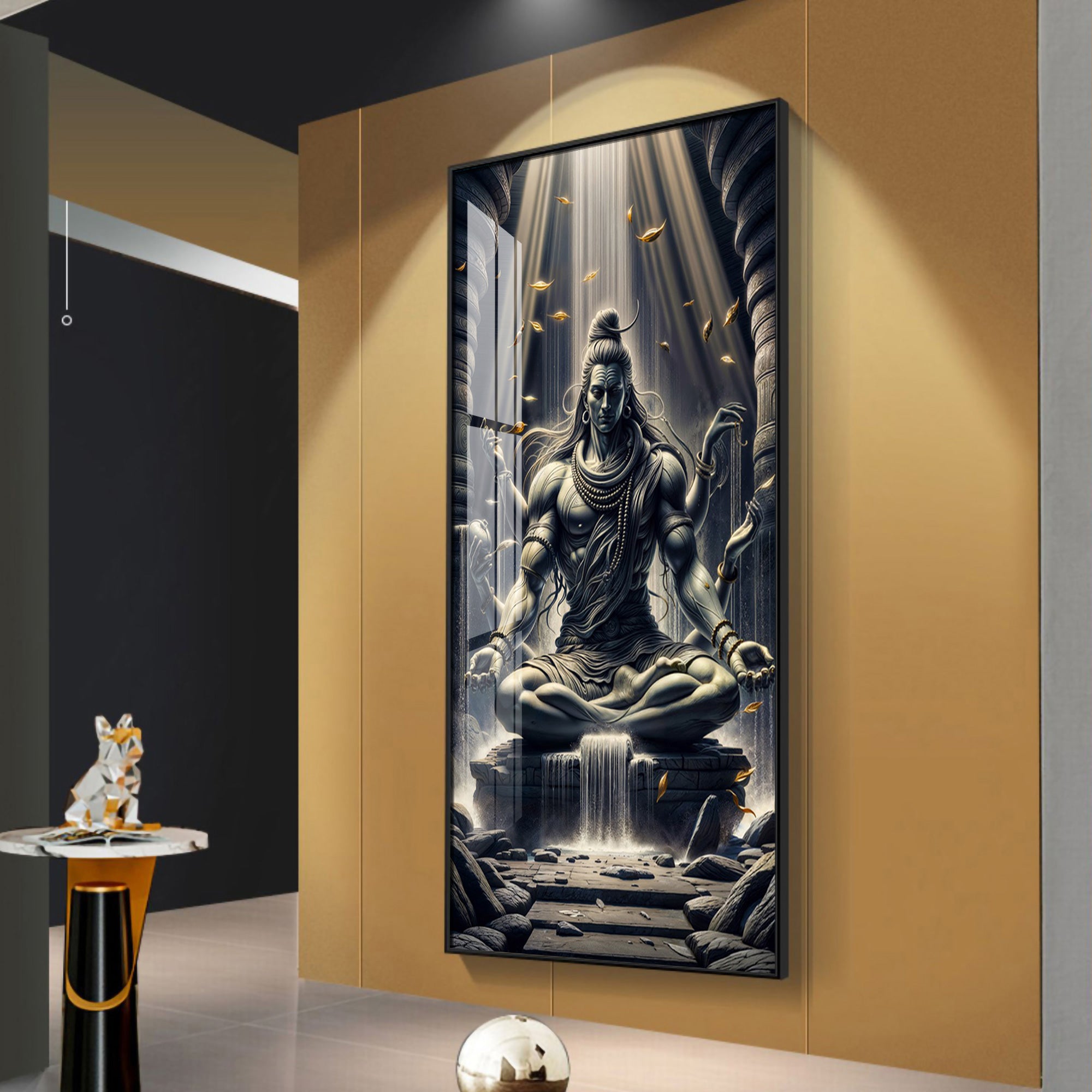 Shiv Sadhana Premium Acrylic Vertical Wall Art