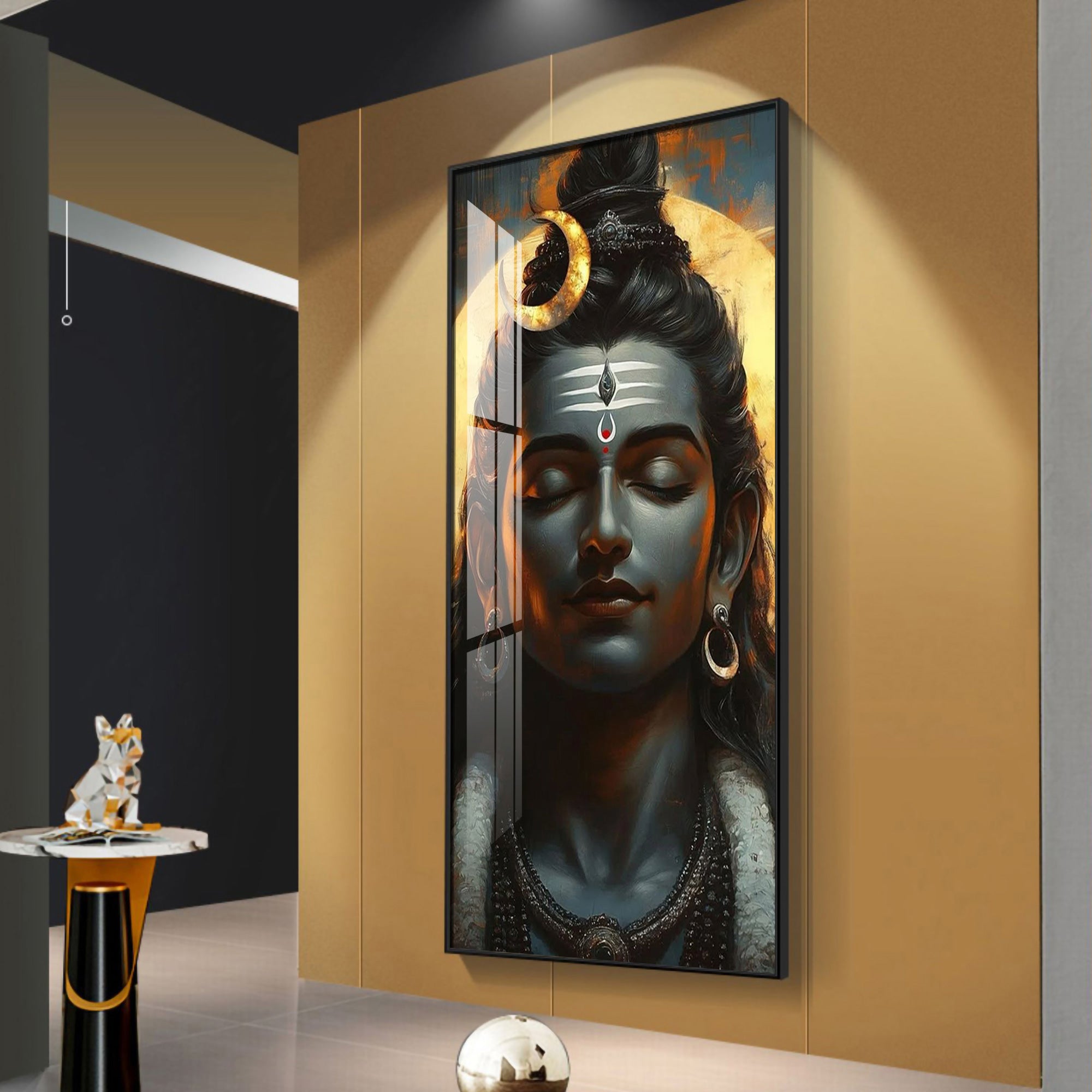 Shiva's Embrace Premium Acrylic Vertical Wall Art