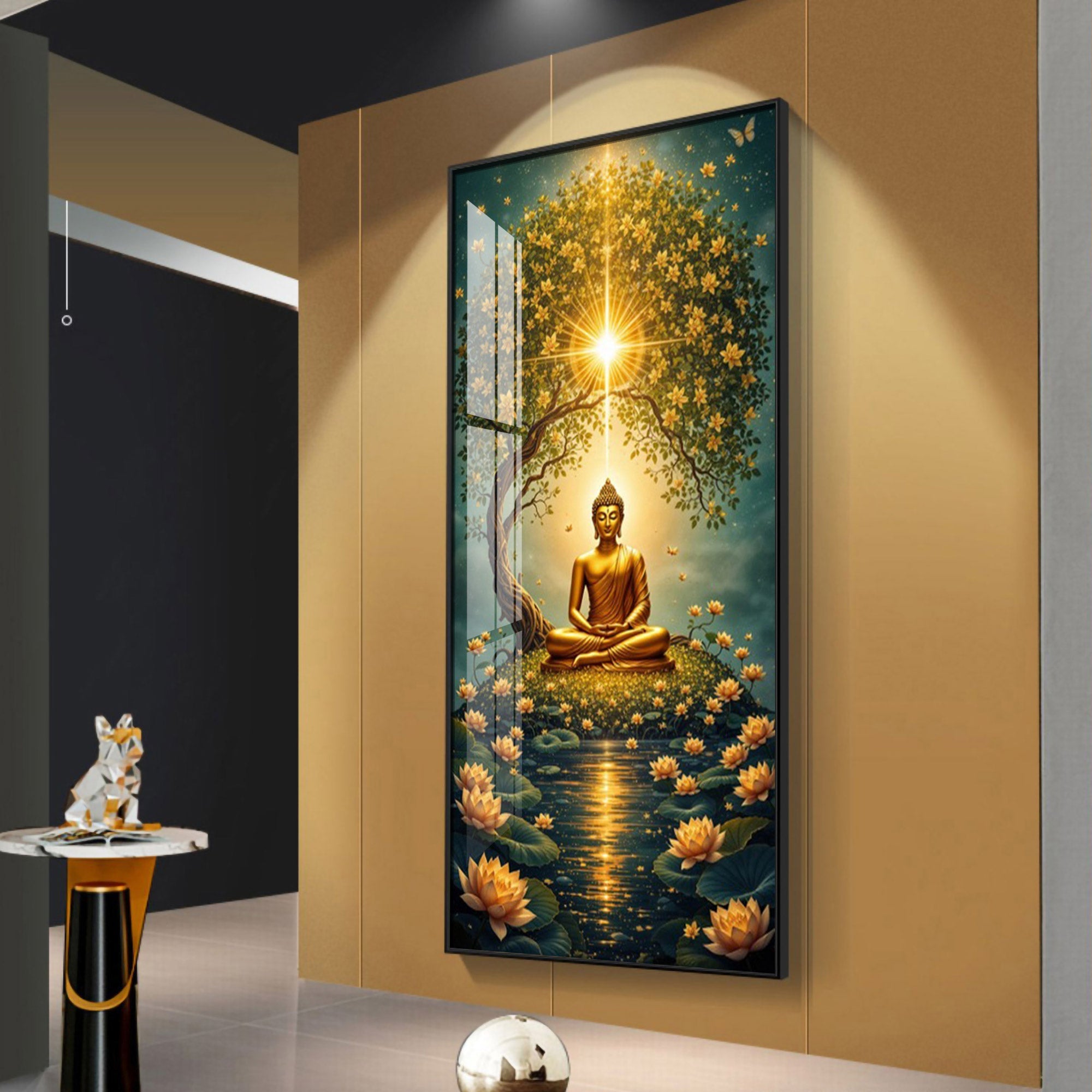 Buddha Harmony Haven Premium Acrylic Vertical Wall Art