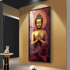 Buddha Is Praying Premium Acrylic Vertical Wall Art