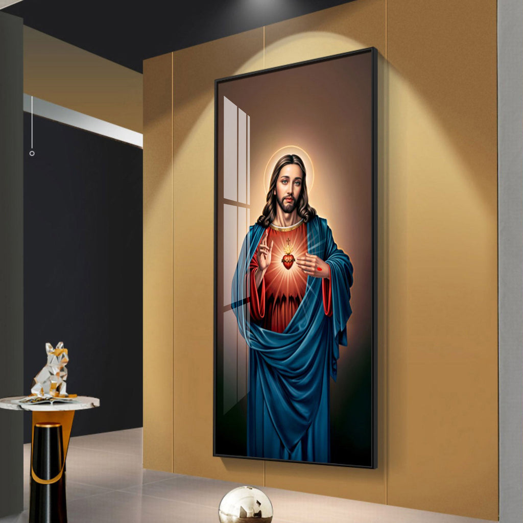 The Jesus Heart Premium Acrylic Vertical Wall Art