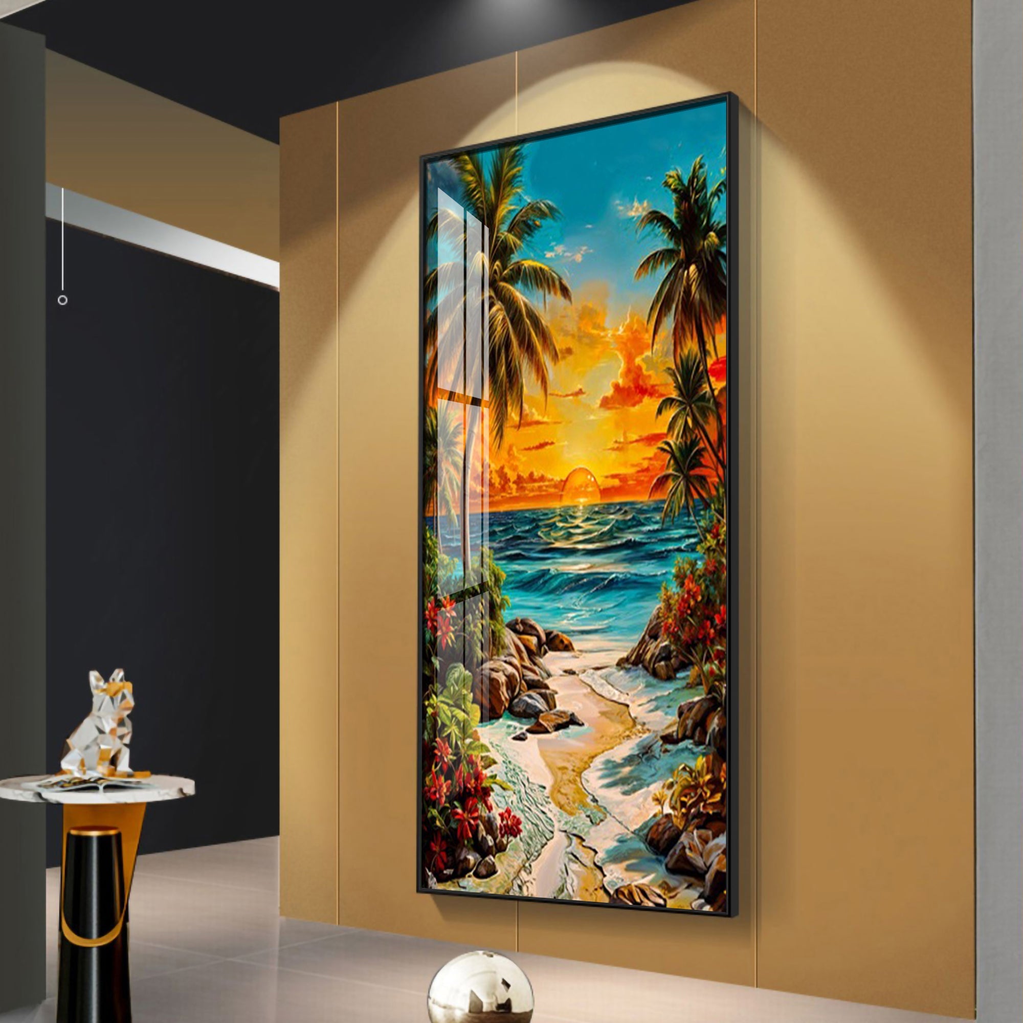Coastal Bliss Premium Acrylic Vertical Wall Art