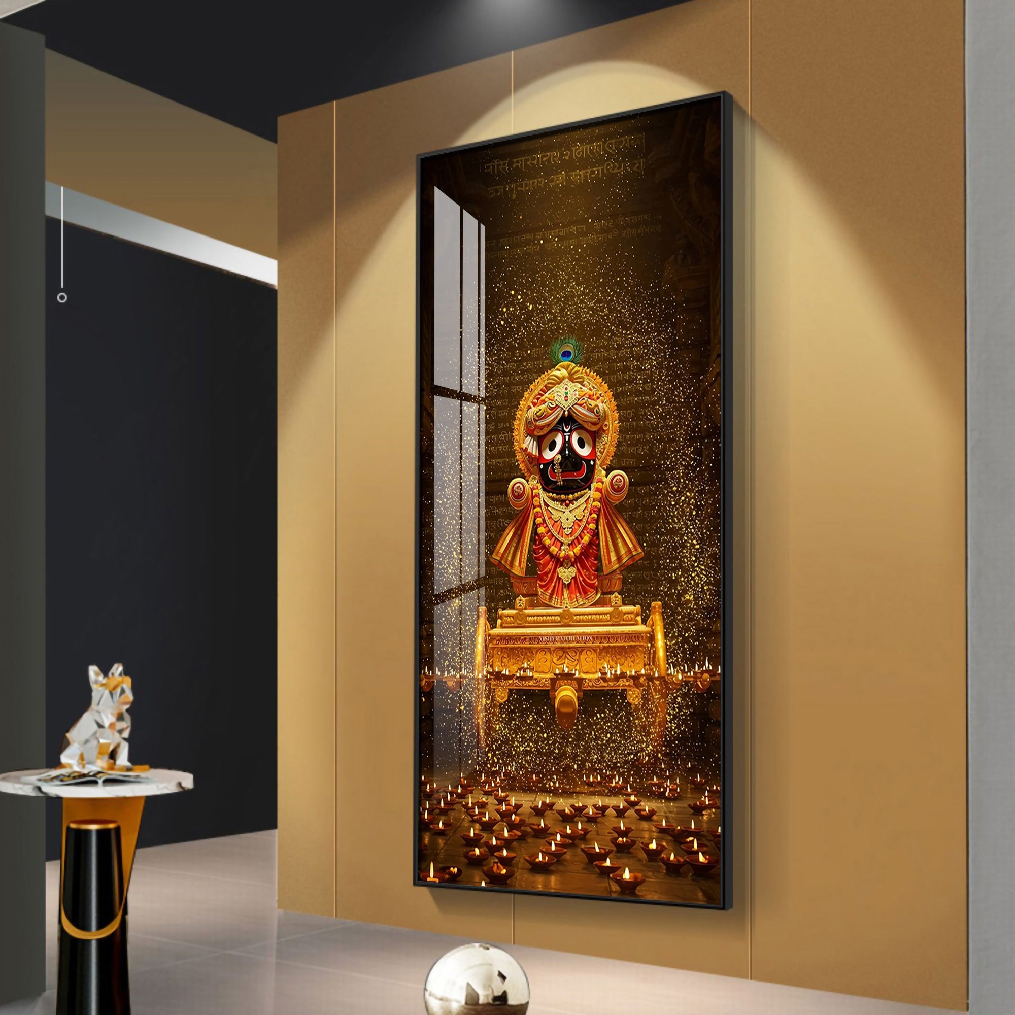 Majestic Jaggannath Premium Acrylic Vertical Wall Art