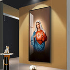 The Heart of Mary Premium Acrylic Vertical Wall Art