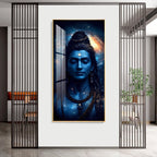 Divine Shiva Premium Acrylic Vertical Wall Art