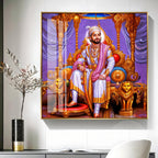 Shivaji Maharaj The Royal Premium Acrylic Square Wall Art