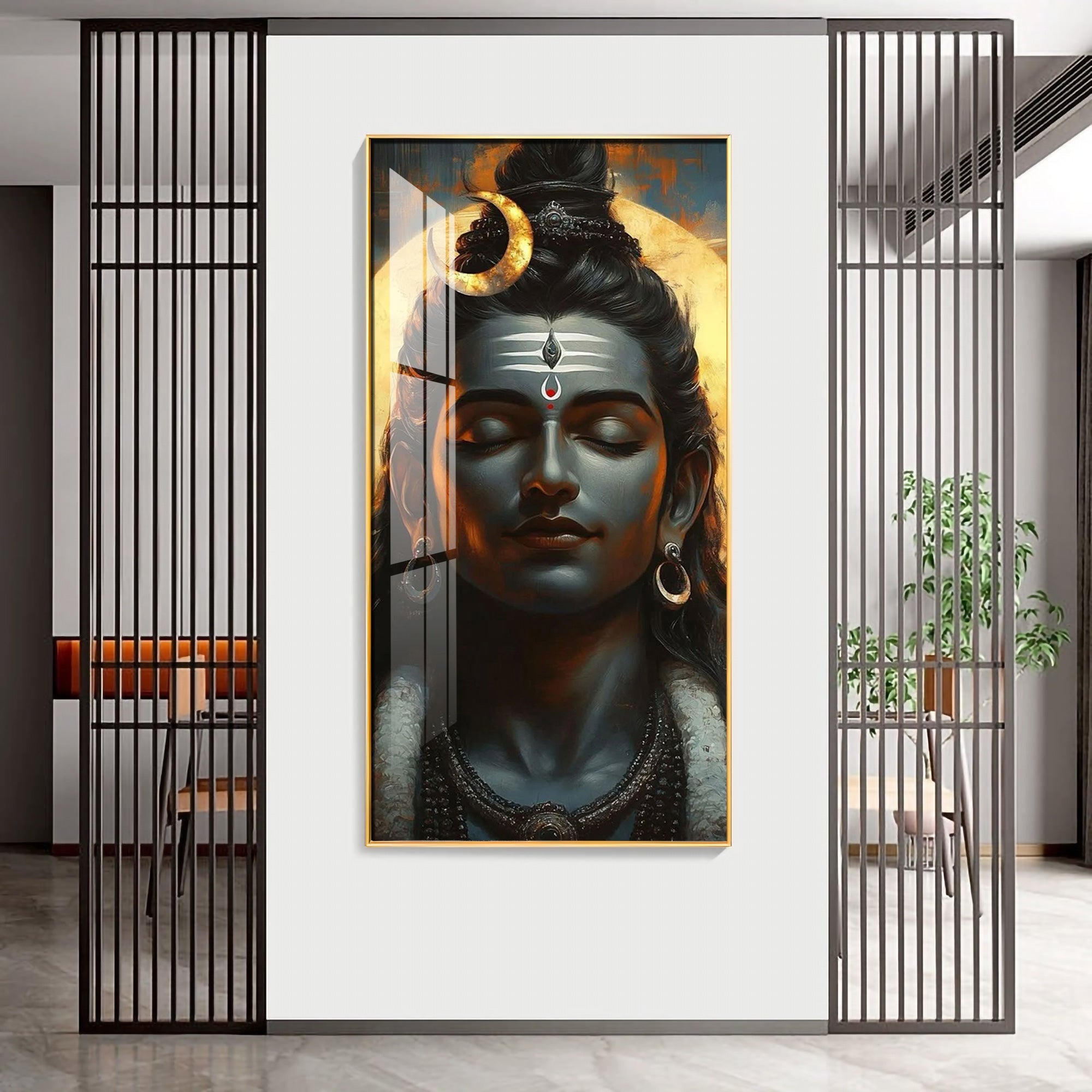 Shiva's Embrace Premium Acrylic Vertical Wall Art
