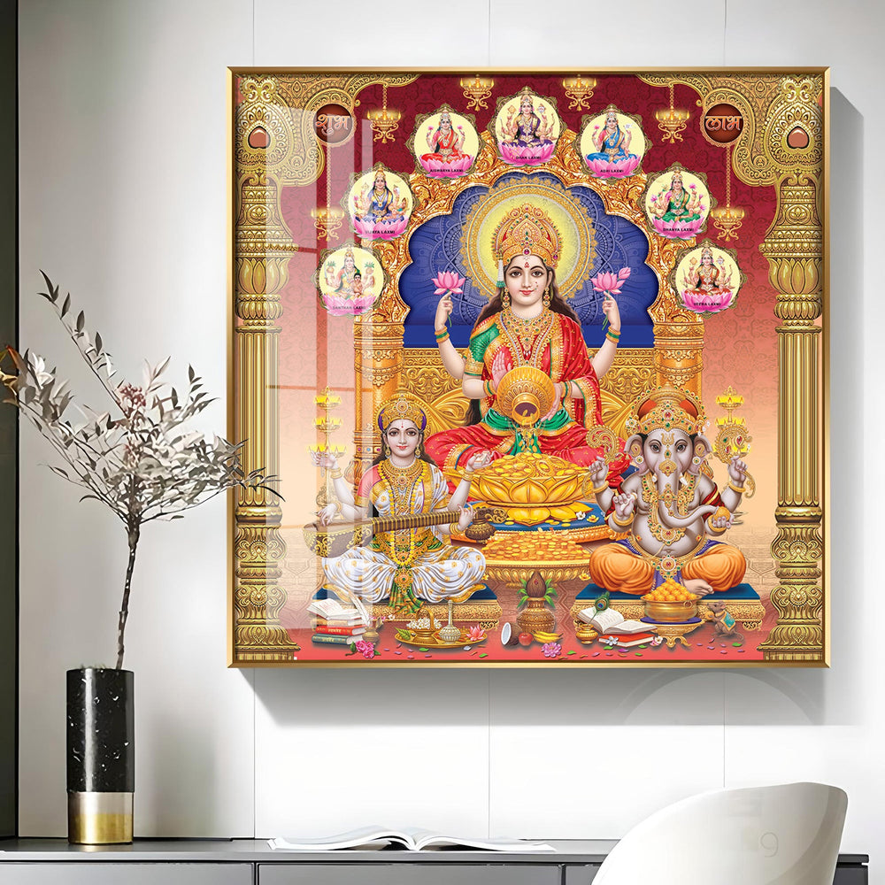 Deitic Symphony Premium Acrylic Square Wall Art