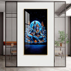 Shiva And Shakti Premium Acrylic Vertical Wall Art