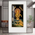 Lord Ayyappa Swamy Premium Acrylic Vertical Wall Art