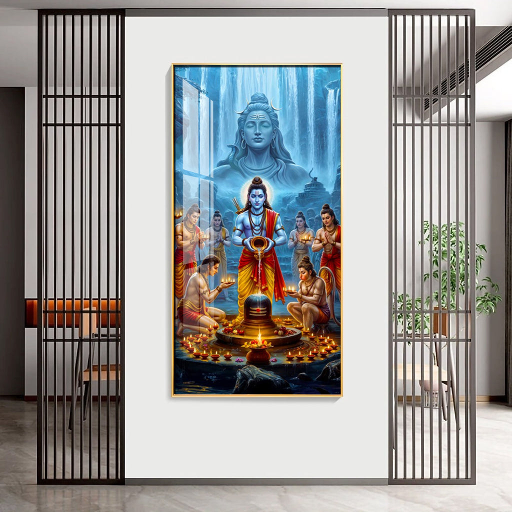 Shiva's Blessing Premium Acrylic Vertical Wall Art