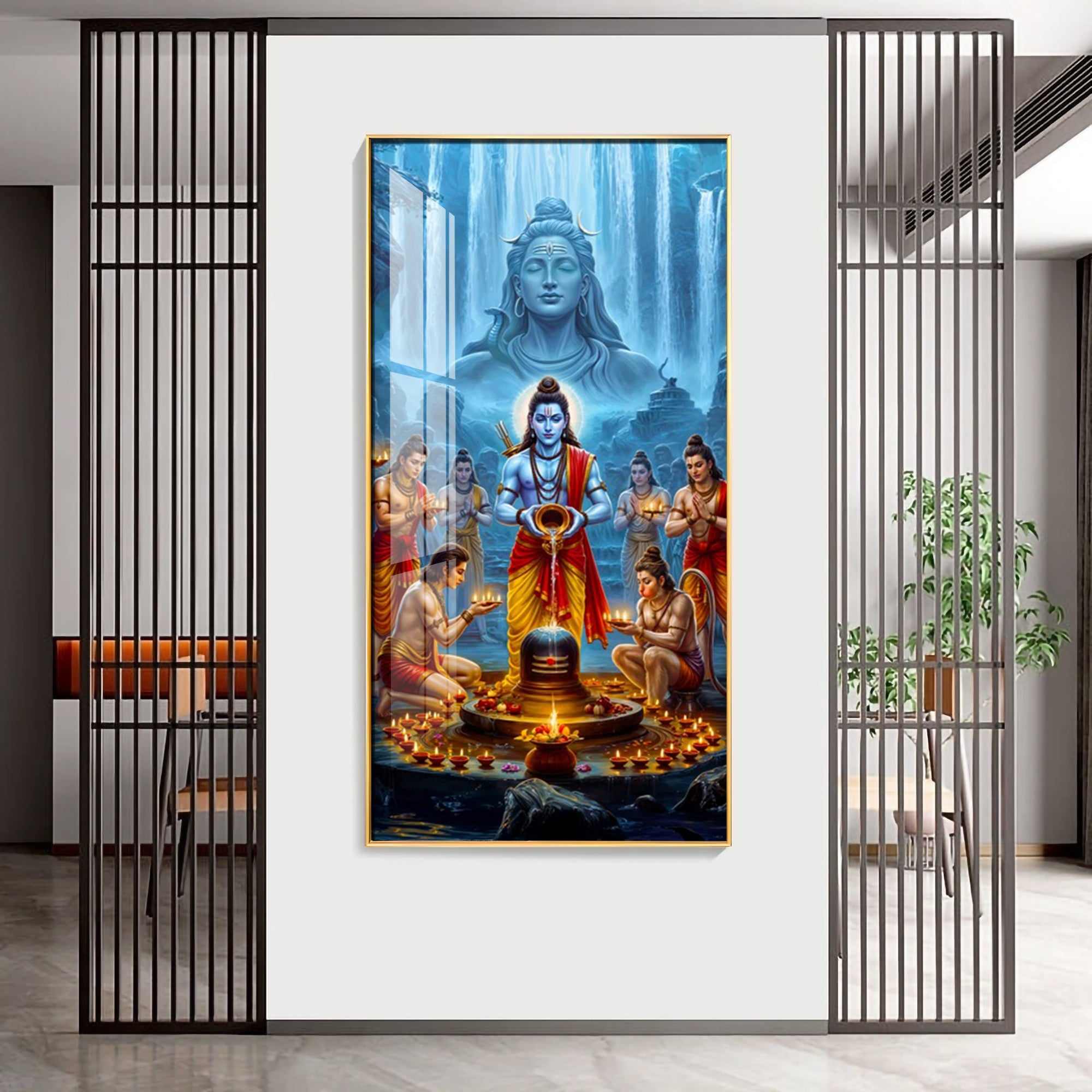 Shiva's Blessing Premium Acrylic Vertical Wall Art