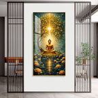 Buddha Harmony Haven Premium Acrylic Vertical Wall Art