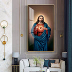 The Jesus Heart Premium Acrylic Vertical Wall Art