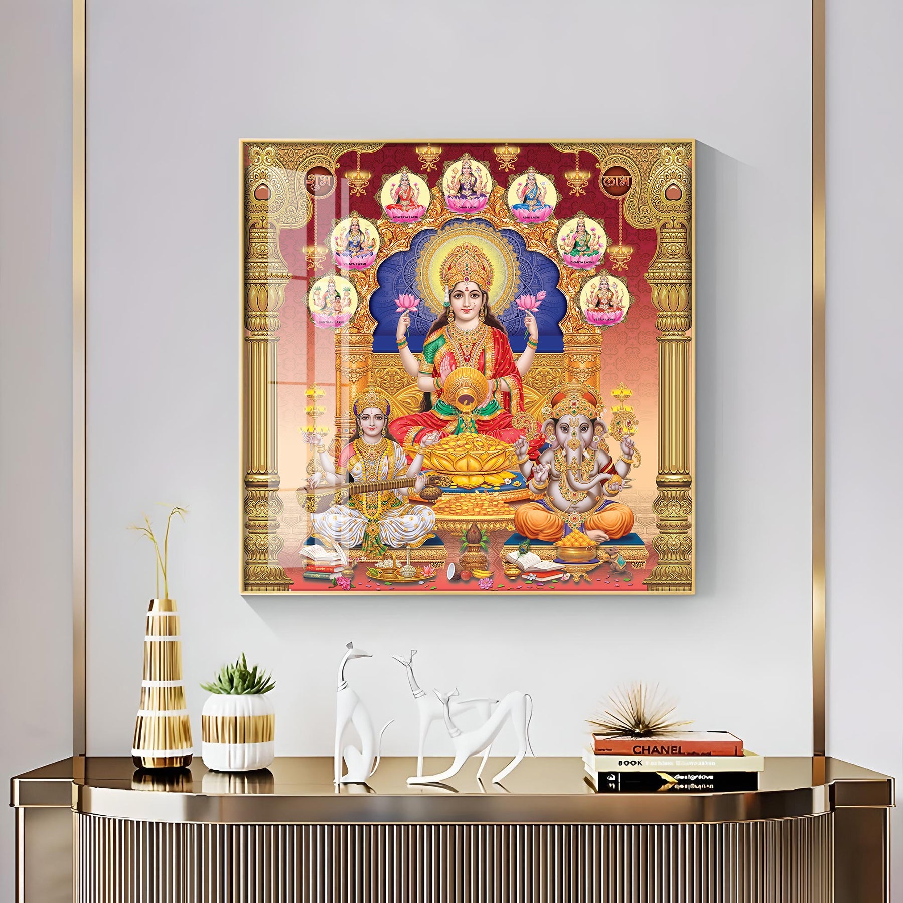 Deitic Symphony Premium Acrylic Square Wall Art