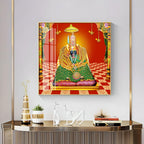 Shri Tulja Bhavani Premium Acrylic Square Wall Art