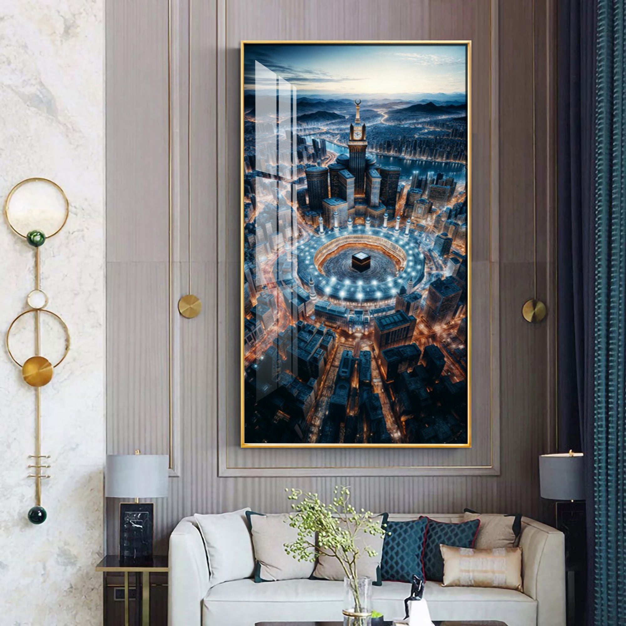 Skyline Canvas Premium Acrylic Vertical Wall Art