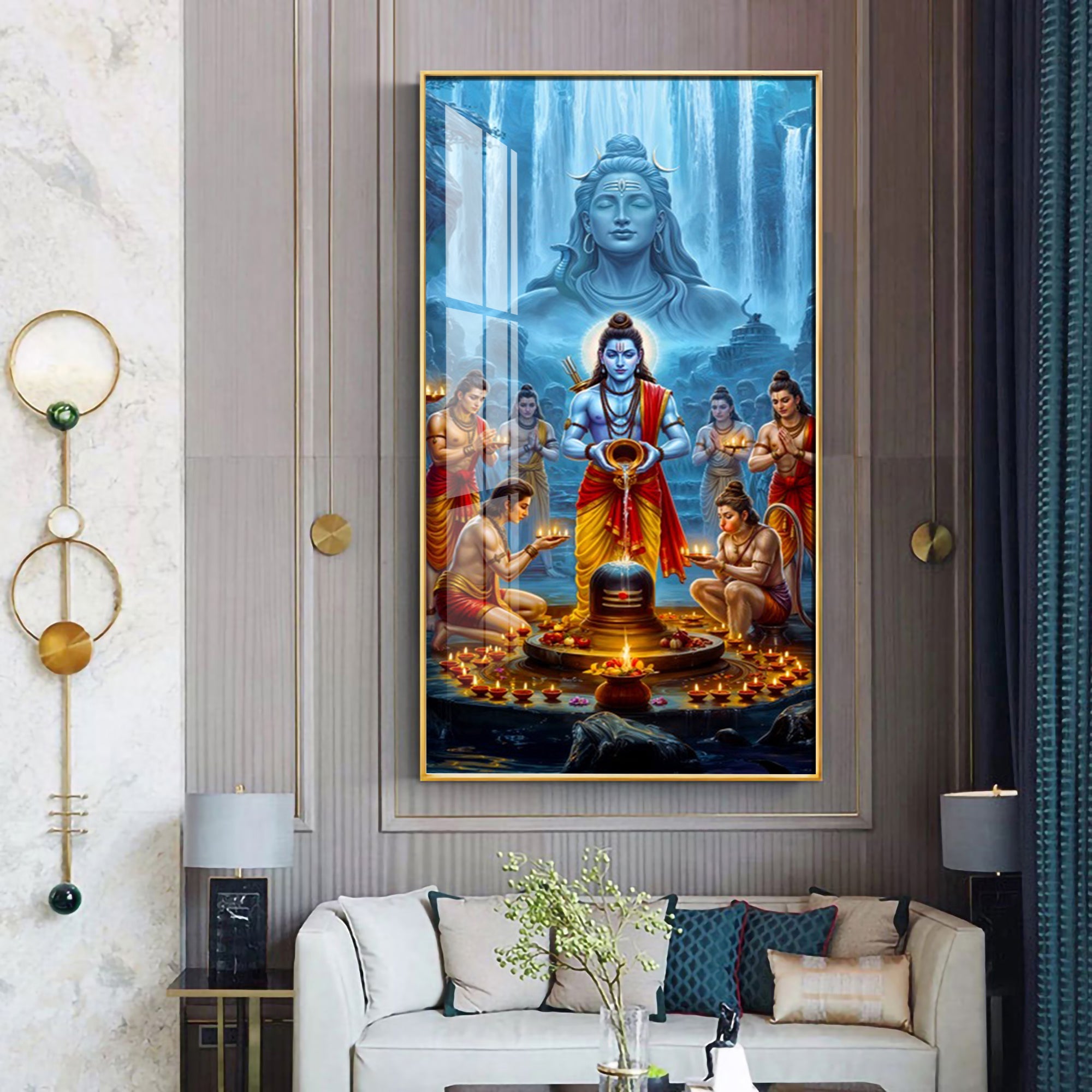 Shiva's Blessing Premium Acrylic Vertical Wall Art