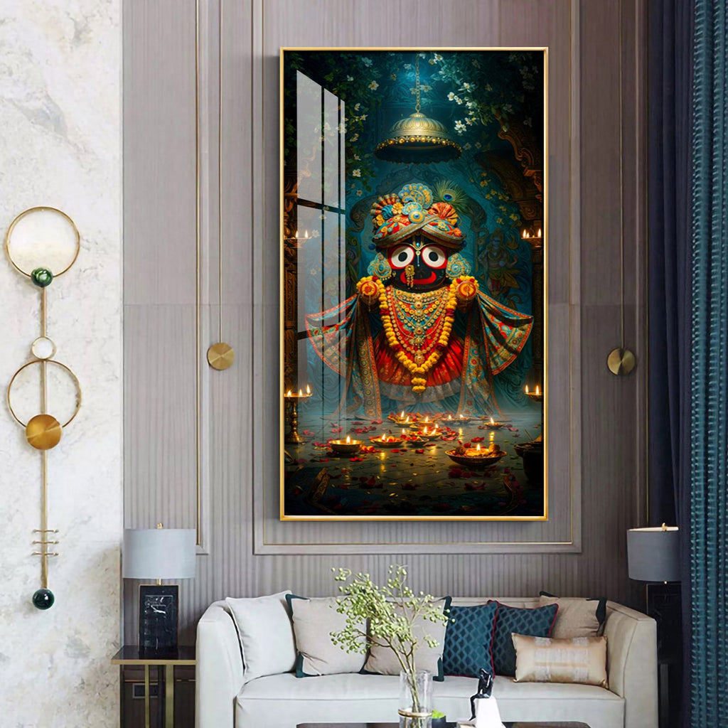 Portrait Of The Jagannath Soul Premium Acrylic Vertical Wall Art