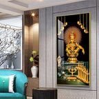 Lord Ayyappa Swamy Premium Acrylic Vertical Wall Art