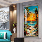 Coastal Bliss Premium Acrylic Vertical Wall Art