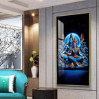 Shiva And Shakti Premium Acrylic Vertical Wall Art