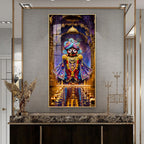 Lord Jagannath Portrait Premium Acrylic Vertical Wall Art