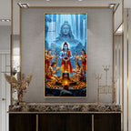 Shiva's Blessing Premium Acrylic Vertical Wall Art