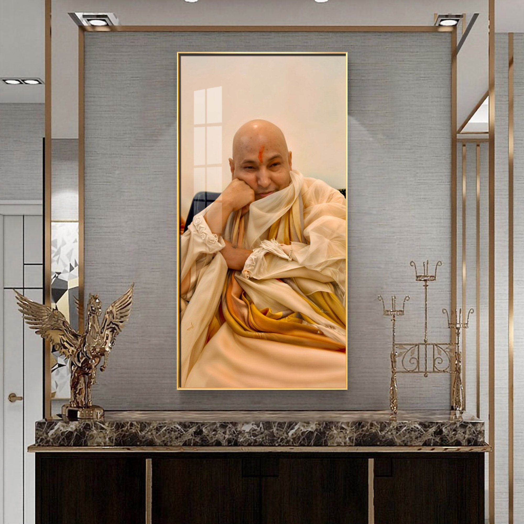 Dugri Wale Guruji Premium Acrylic Vertical Wall Art