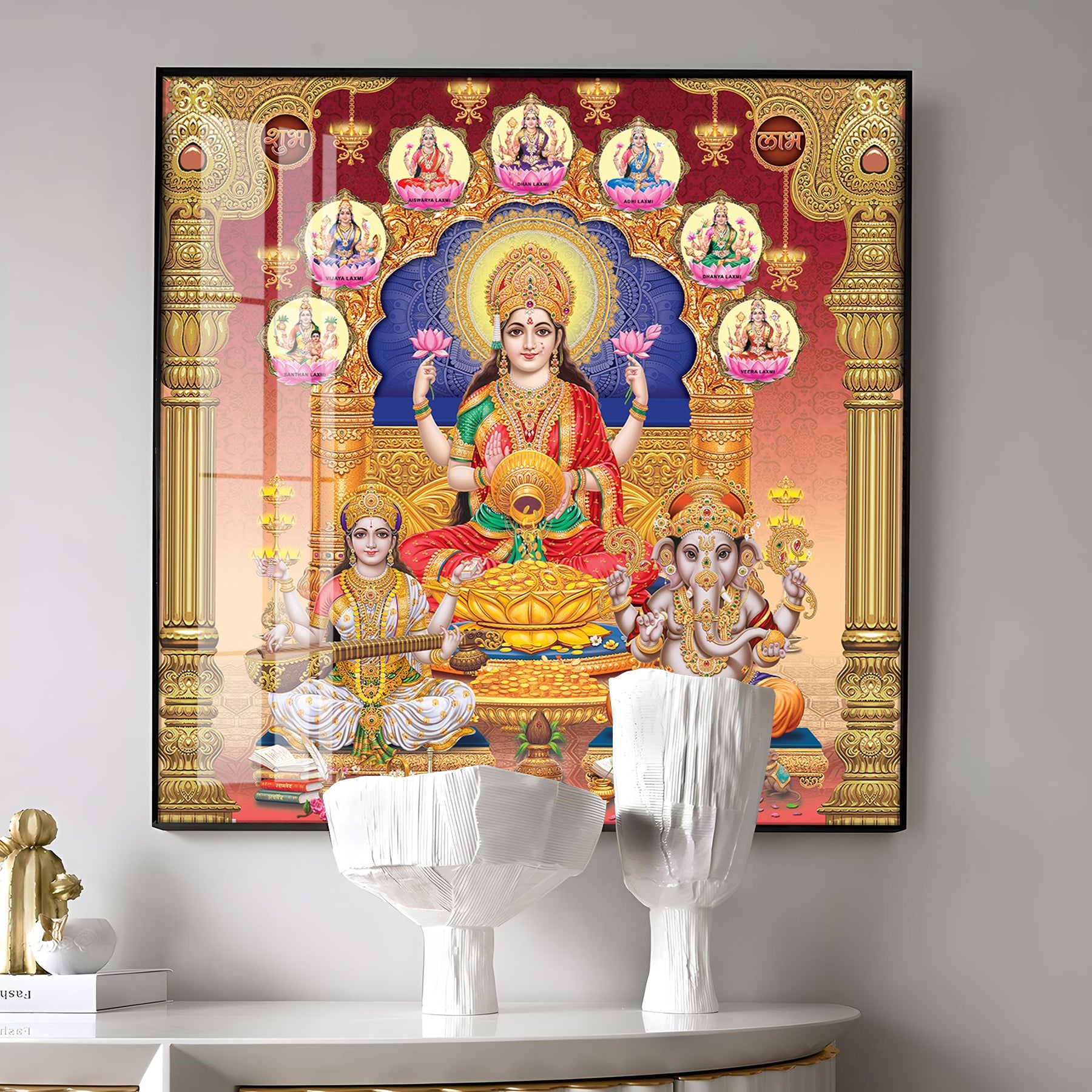 Deitic Symphony Premium Acrylic Square Wall Art