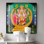 Lord Murugan Premium Acrylic Square Wall Art