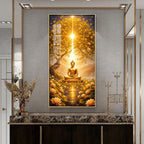 Buddha's Embrace Premium Acrylic Vertical Wall Art