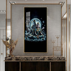 Majestic Shiva And Shakti Premium Acrylic Vertical Wall Art